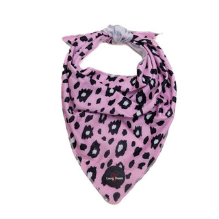 Funk The Dog Bandana | Pink Leopard - Long Paws