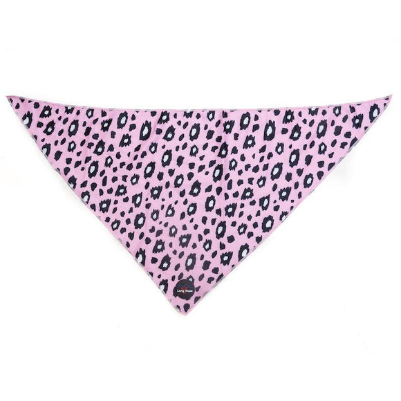 Funk The Dog Bandana | Pink Leopard - Long Paws