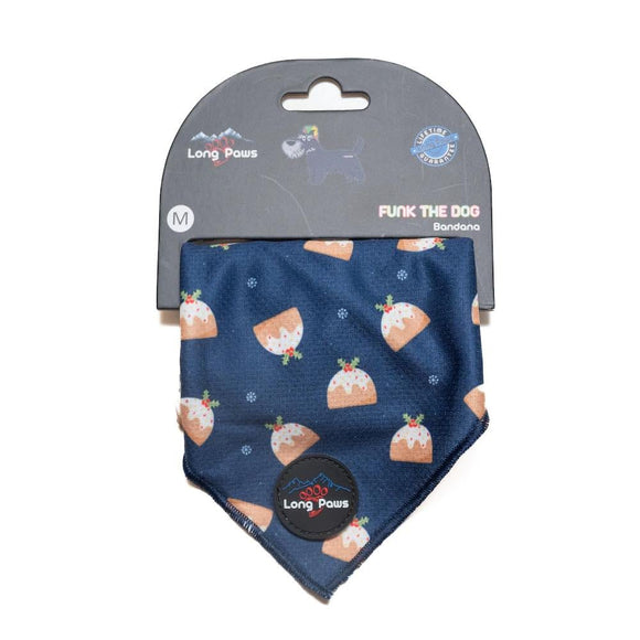Funk The Dog Christmas Bandana | Blue Pudding