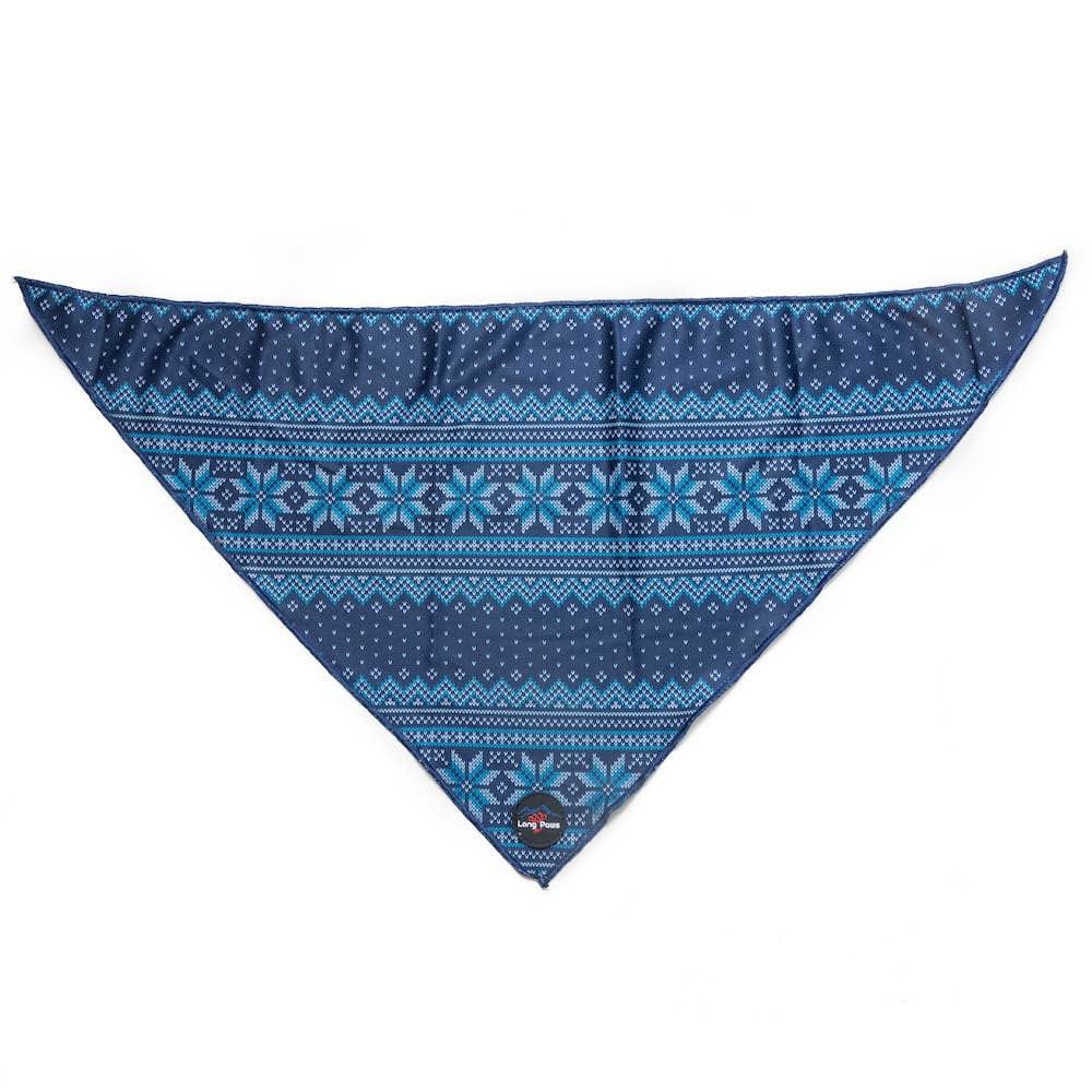 Funk The Dog Christmas Bandana | Blue Traditional Christmas - 0