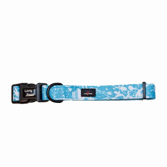 Funk The Dog Collar | Blue Tie Dye - Long Paws