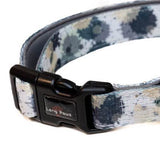 Funk the Dog Collar & Bow Set | Paint Splodge Grey, Green, Yellow & White