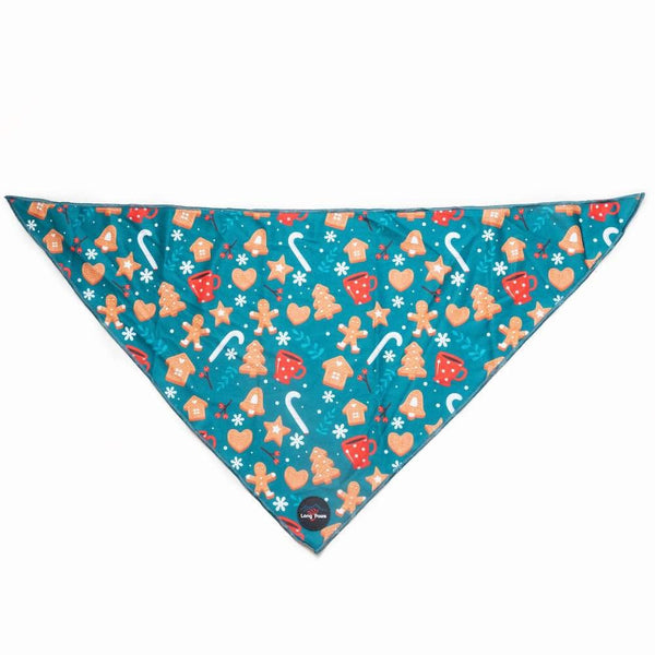 Funk The Dog Christmas Bandana | Green Ginger Bread