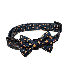Funk the Dog Collar & Bow Set | Leopard Green & Gold