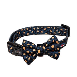 Funk the Dog Collar & Bowtie Set | Leopard Green & Gold