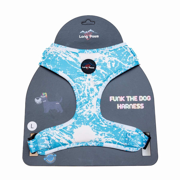 Funk The Dog Harness | Blue Tie Dye - Long Paws