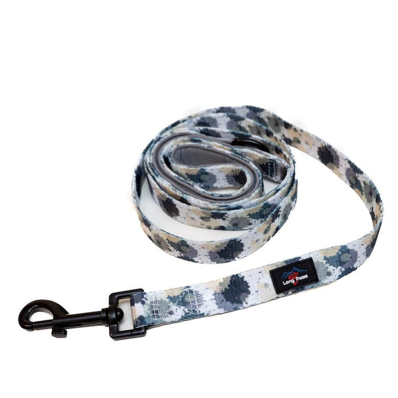 Funk the Dog Lead & Bowtie Set | Paint Splodge Grey, Green, Yellow & White