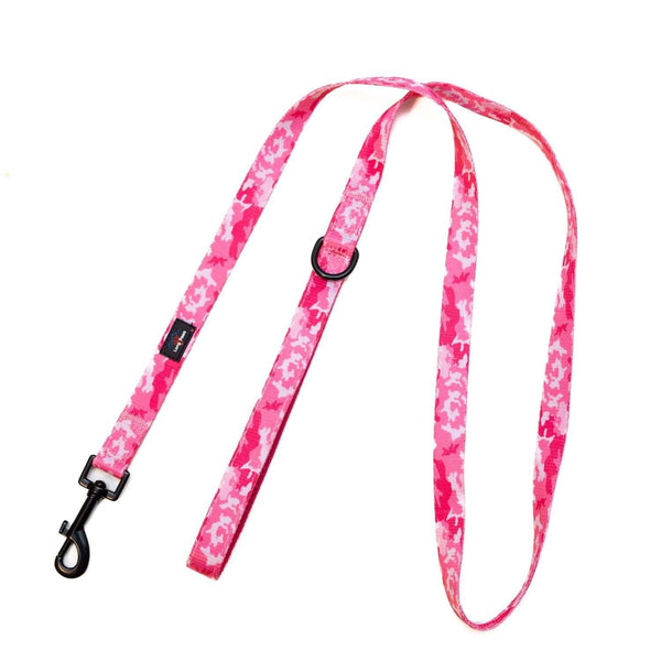 Funk The Dog Lead | Pink Camo - Long Paws