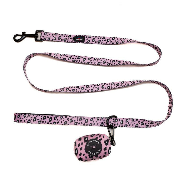 Funk The Dog Poo Bag Pouch | Pink Leopard - Long Paws