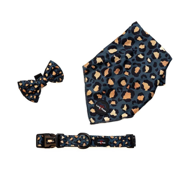 Funk the Dog Bow Tie | Leopard Green & Gold - Long Paws