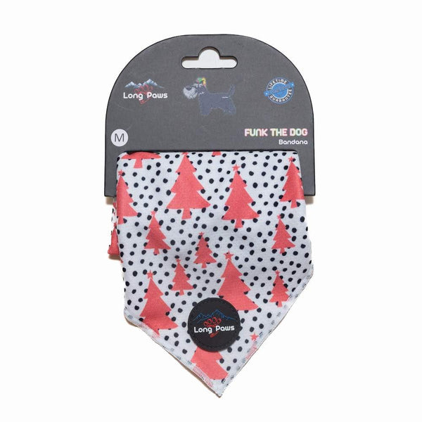 Funk The Dog Christmas Bandana | Pink Tree