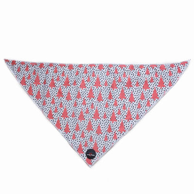 Funk The Dog Christmas Bandana | Pink Tree - 0