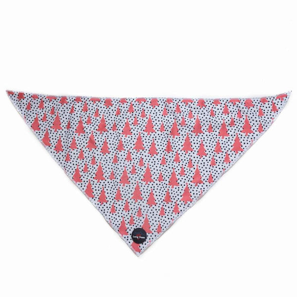 Funk The Dog Christmas Bandana | Pink Tree