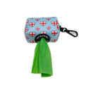 Funk The Dog Poo Bag Dispenser Pouch | Blue St George's Heart