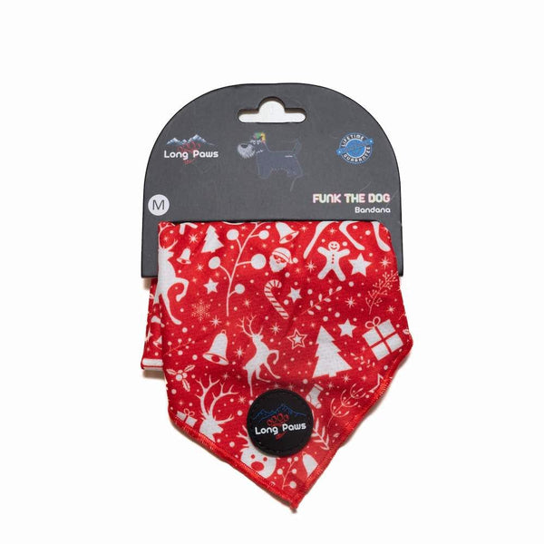 Funk The Dog Christmas Bandana | Red Fair