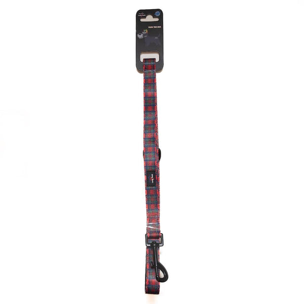 Funk The Dog Tartan Lead | Red Traditional Tartan