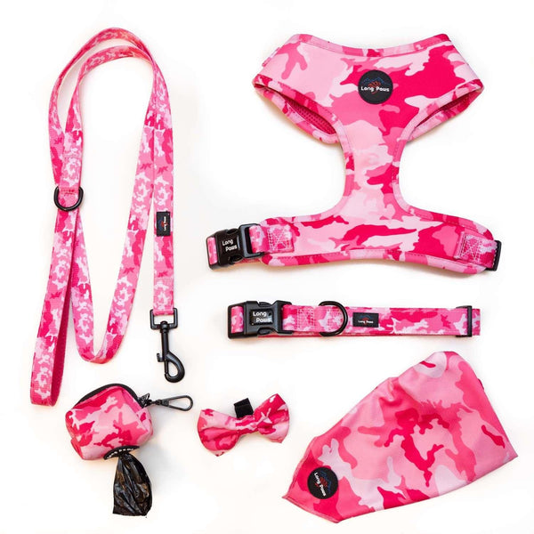 Funk The Dog Collar | Pink Camo - Long Paws