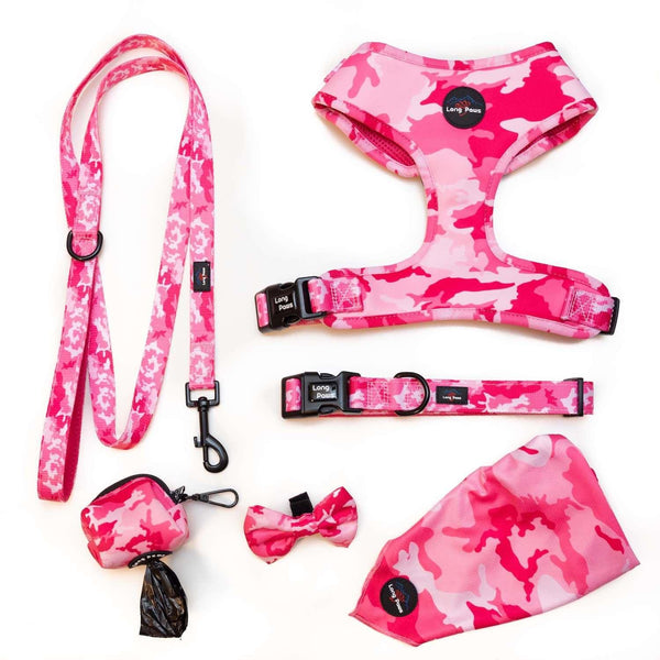 Funk The Dog Lead | Pink Camo - Long Paws