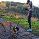 Long Paws Multi-Function Dog Training Leash - Black/Orange, coupler