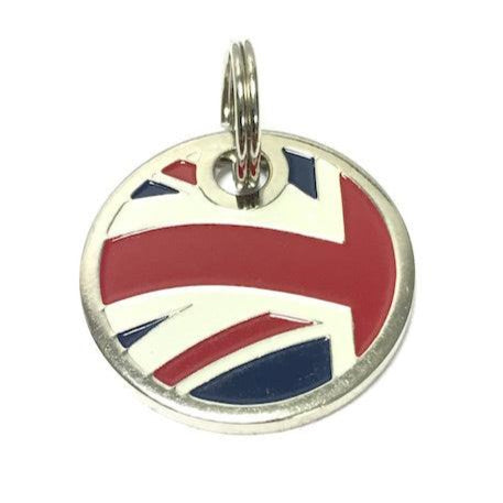 Union Jack Dog Tags (22mm) - Long Paws