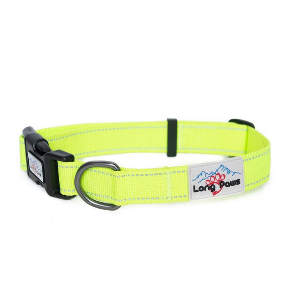 Neon Collar & Reflective Rope Lead Set - Long Paws