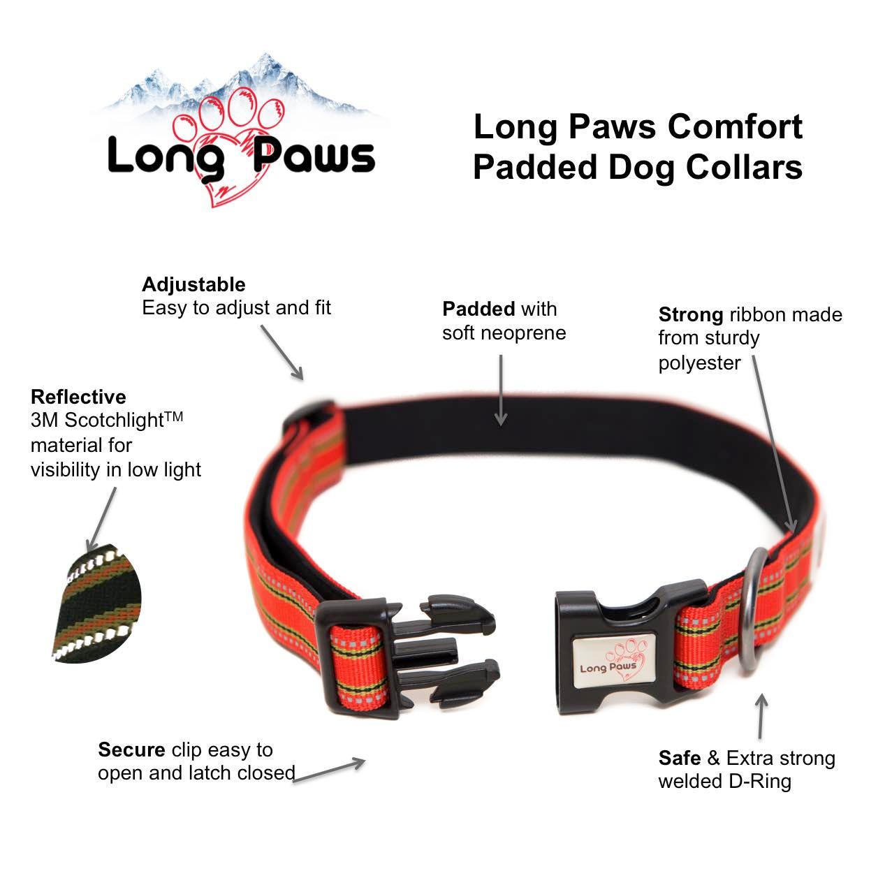 Comfort Dog Collar - Purple - Long Paws