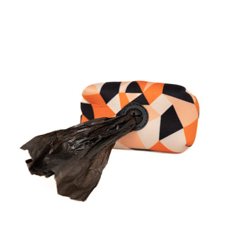 Long Paws Comfort Poo Bag Pouch-Black / Orange - Long Paws
