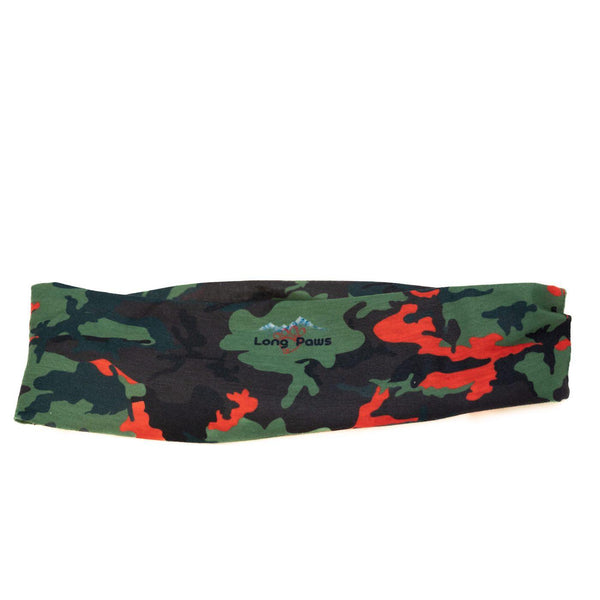 PupStretch Camo Bandanas - Citrus Army Camo - Long Paws