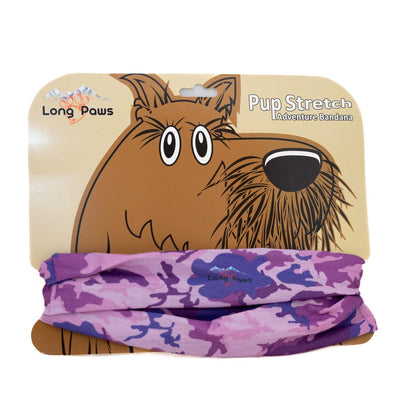 Purple Camo Dog Bandana Fits a 33cm and Larger Neck Size - 0