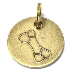 Antique Paws & Bone Dog Tags (22mm) - Long Paws