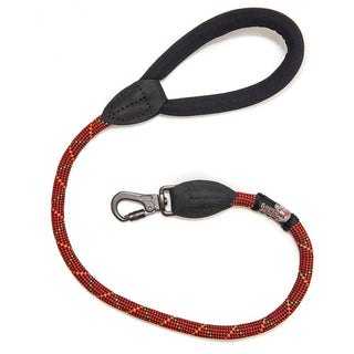 Red Dog Lead | Soft Padded Neoprene Handle With Locking Clip For Outdoor Activities | Short Dog Leash Length 75cm / 30in