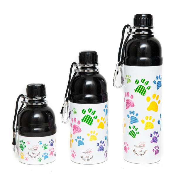 Long Paws Lick 'n Flow Dog Water Bottle - Paws