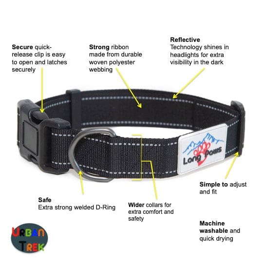 Reflective Dog Collar - Red